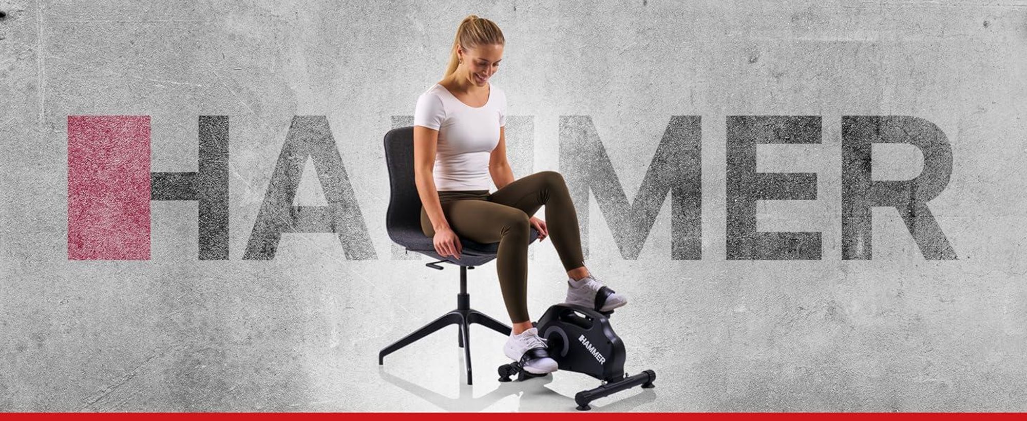 HAMMER Pedaltrainer Magnet, Arm und Beintrainer für Zuhause