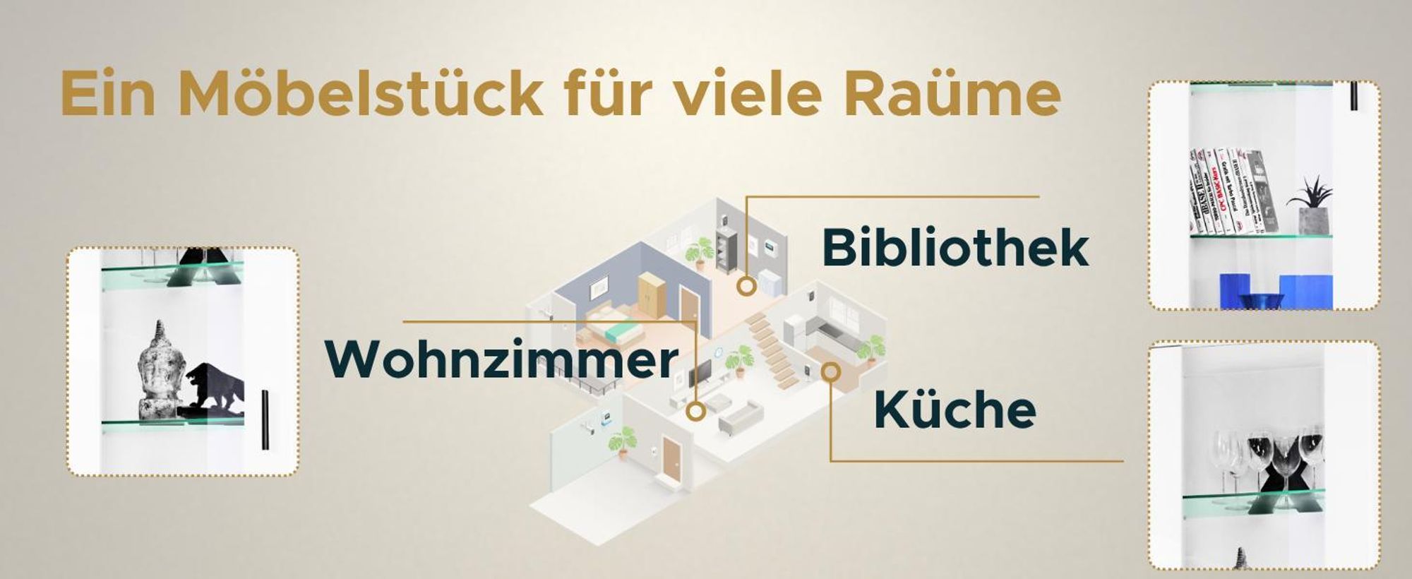 Komodee, Vitrine Schrank Alessandria, Weiß/Weiß, Breite 60cm x Höhe 192cm x Tiefe 42cm, 3 Glasböden, 1 Regal aus laminierter Platte, für Wohnzimmer, Schlafzimmer, LED Blau
