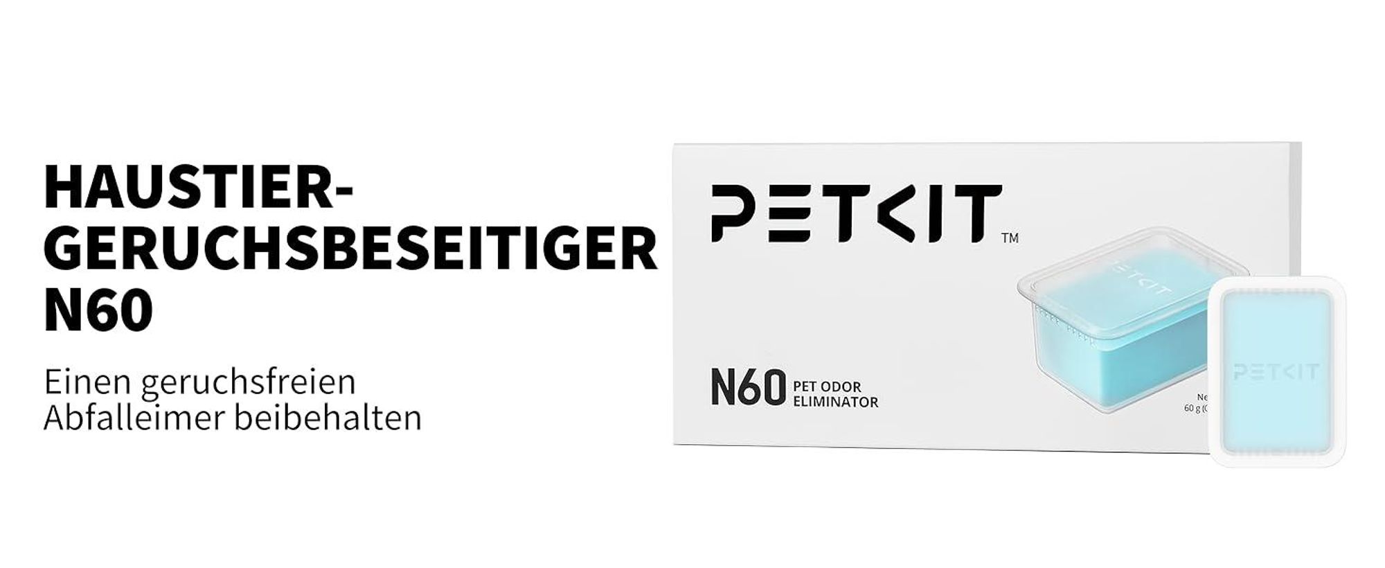 PETKIT N60 Geruchsvernichter für Purobot Ultra/Purobot Max Pro Selbstreinigende Katzentoilette, Geruchskontrolle (3 Stück)