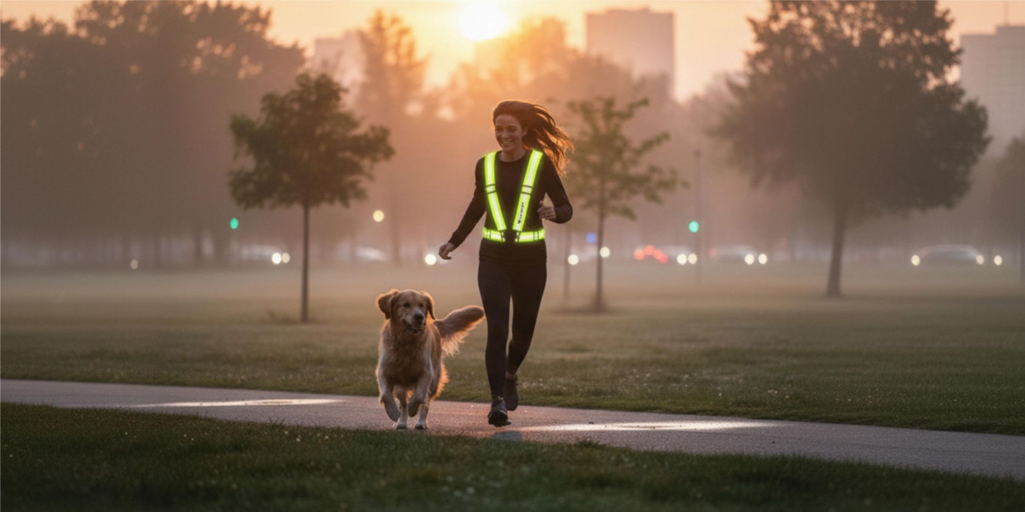 Reflektierende Weste Sicherheitsgeschirr verstellbar, Reflektor Hosenträger für Fahrrad Motorrad Laufen & Joggen, EVI SPORT ActiveStride Neongelb