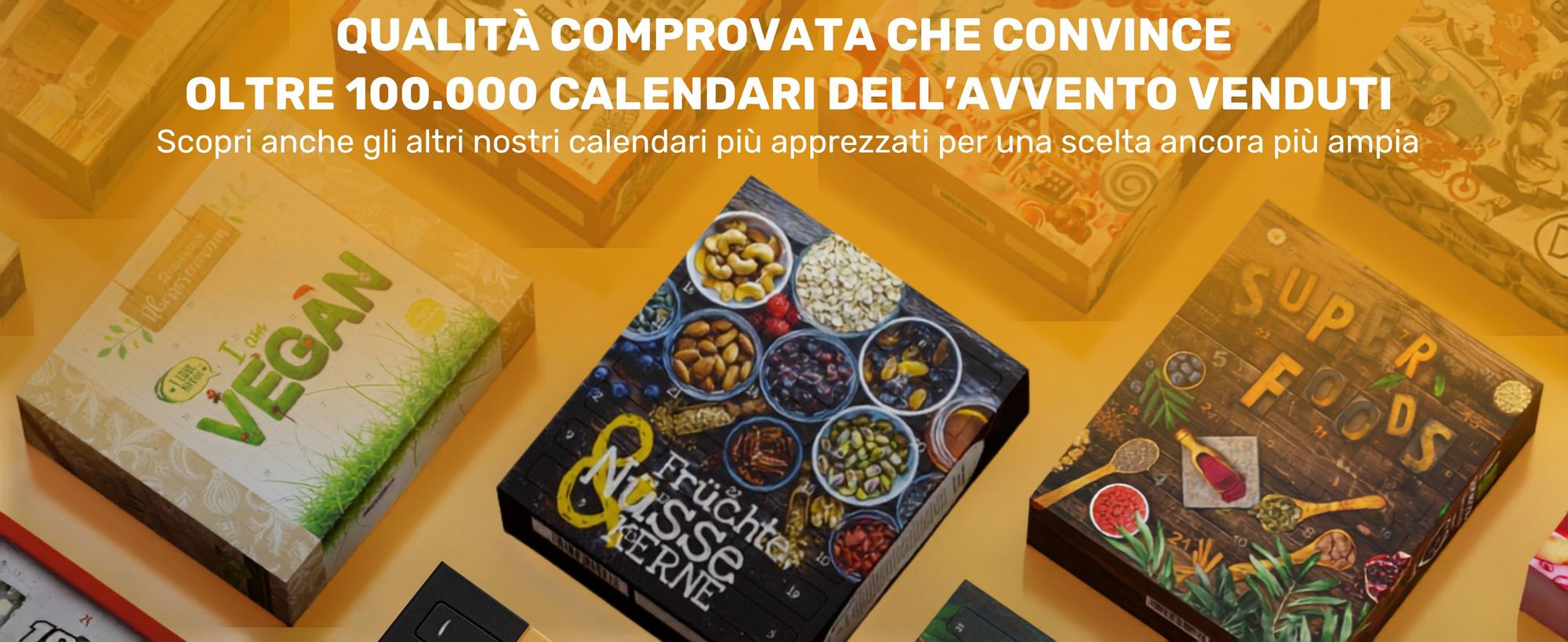BOXILAND® frutta noci & semi avvento 2026 bio, 24 snack, mix di noci