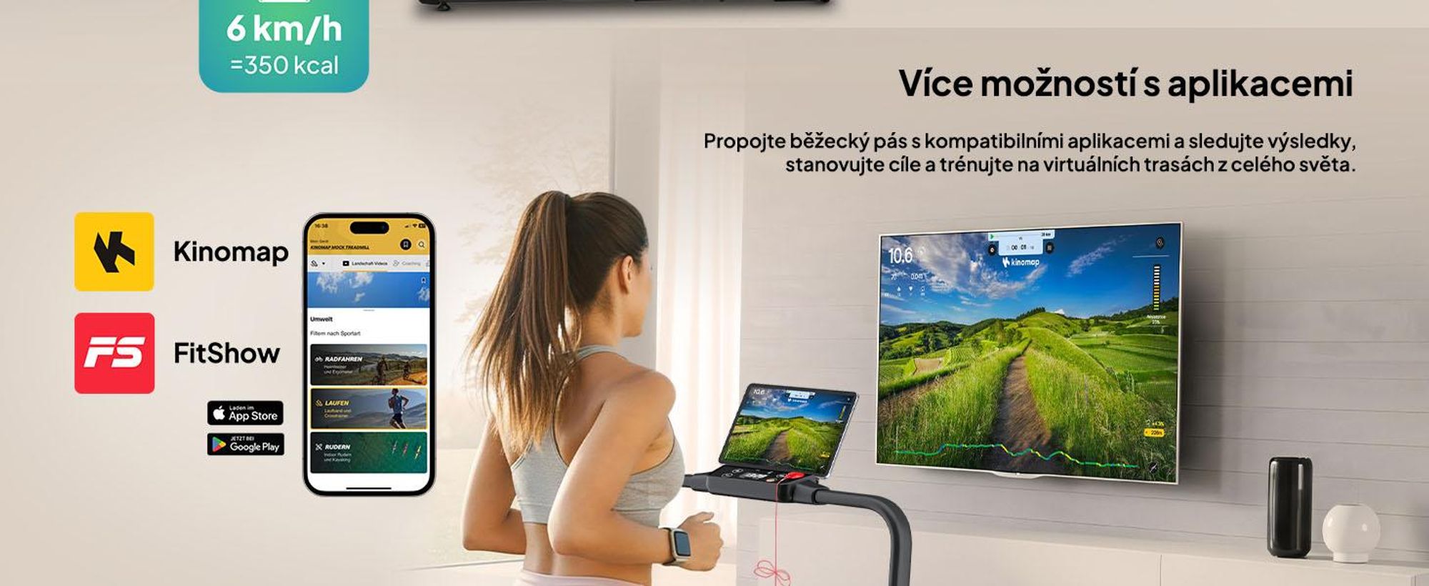 ZIPRO Newlite Sklopný bežecký pás – Walking Pad Podstôlový bežecký pás pre domáce použitie s rýchlosťou až 10 km/h Fitness zariadenie Bluetooth diaľkové ovládanie