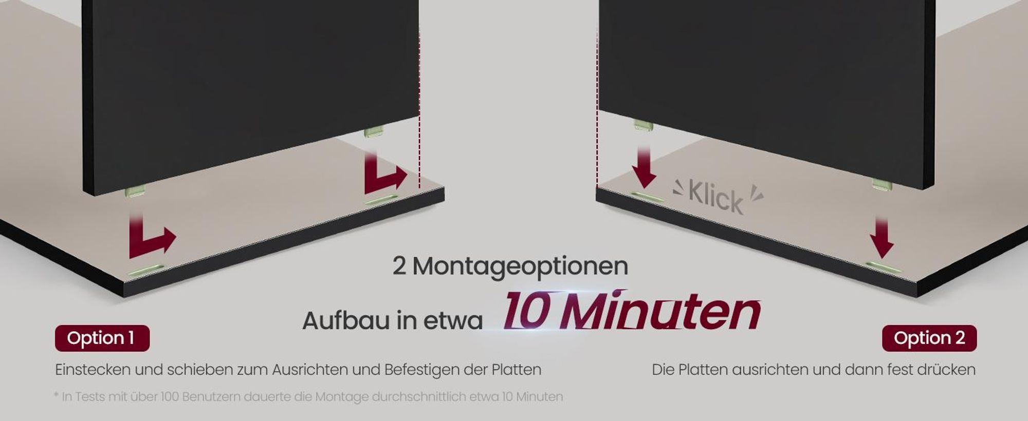 VASAGLE Toolless-Technologie Nachttisch, Beistelltisch mit Ladefunktion, Nachtschrank