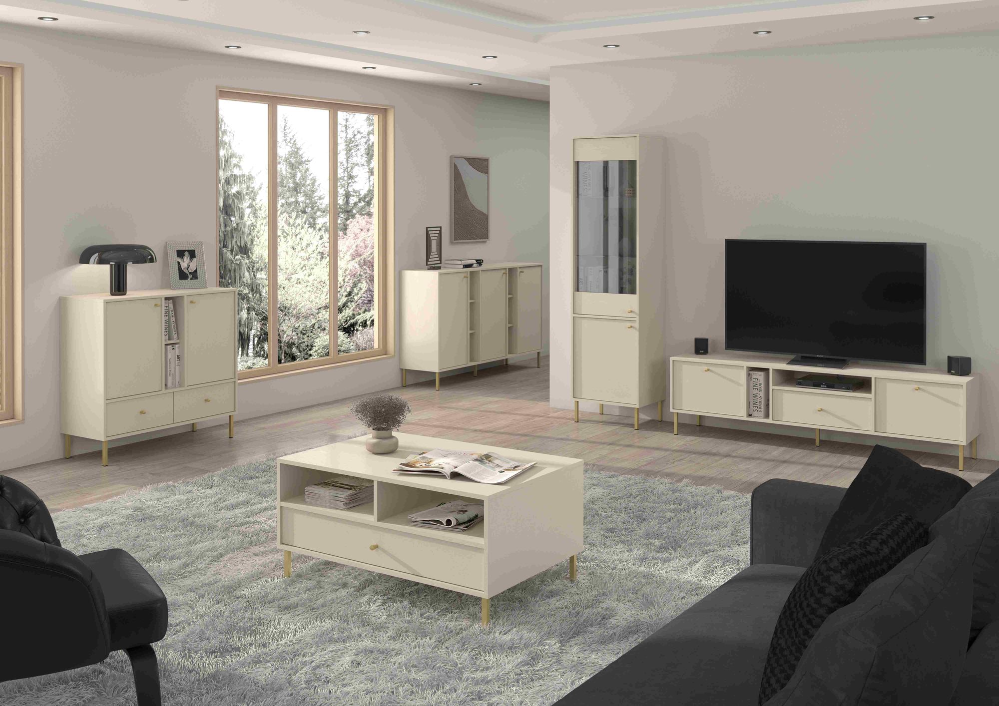 Esstisch OVARO ausziehbar Eiche Cremona 100-188x90x75 cm – Moderner Tisch mit abgerundeter Tischplatte und Lamellenfuß, hellbraun