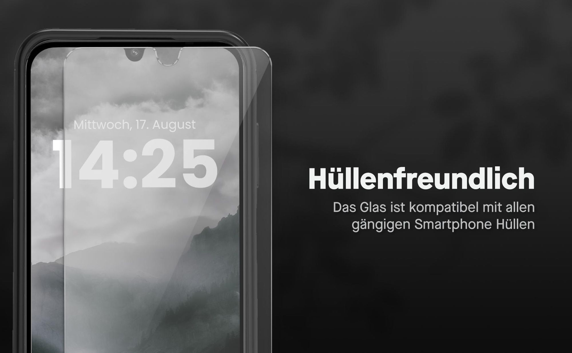 Displayfolie Doppelpack für Xiaomi Redmi 14C mit blasenfreier Verklebung