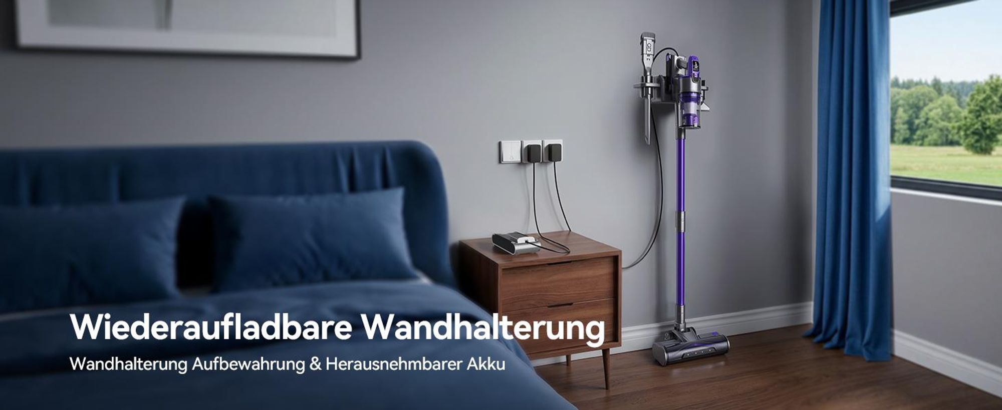 2026 Kabelloser SmartAI Staubsauger Redkey X18,60KPa 500W 80 Min,8-in-1 Multifunktion mit LED,Intelligenter Automatikmodus,ideal für Tierhaarea