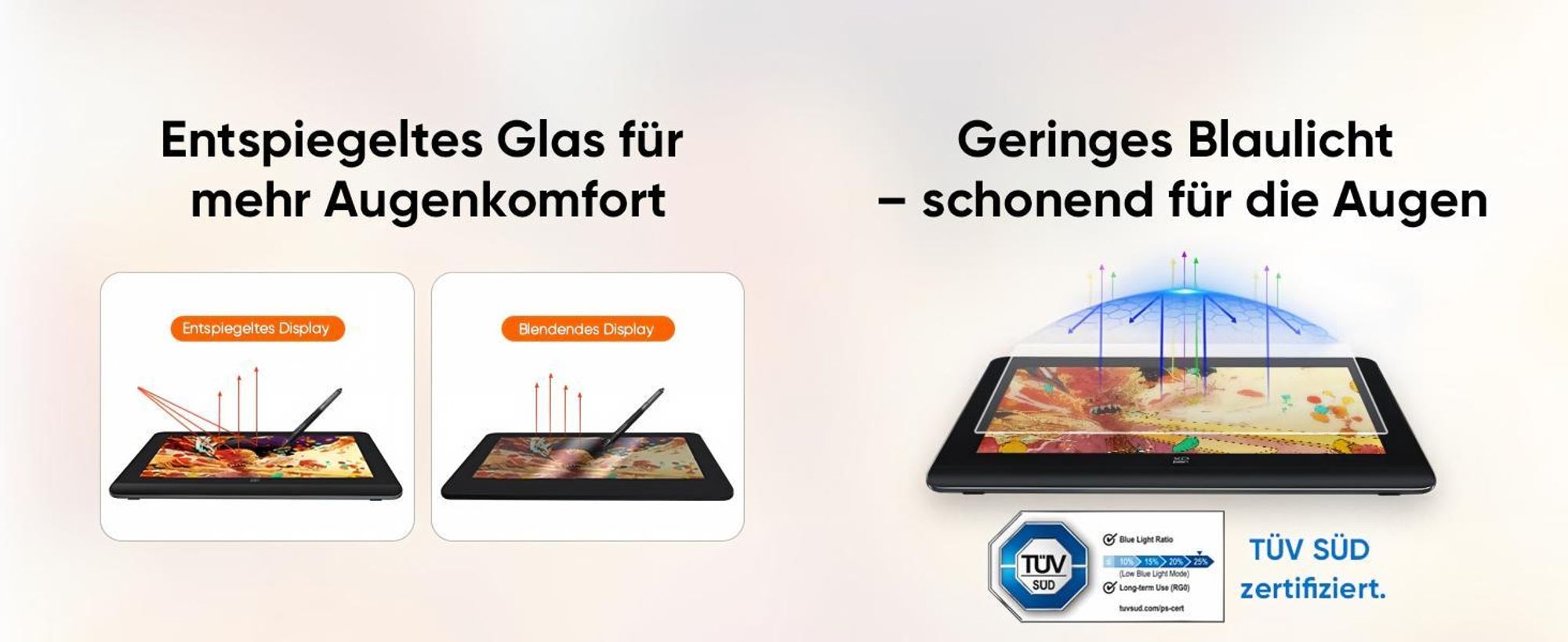 XPPen Artist 14 Pro (2nd Gen) Grafikdisplay, mit 16K X3 PRO Stift,für Bild- und Videobearbeitung