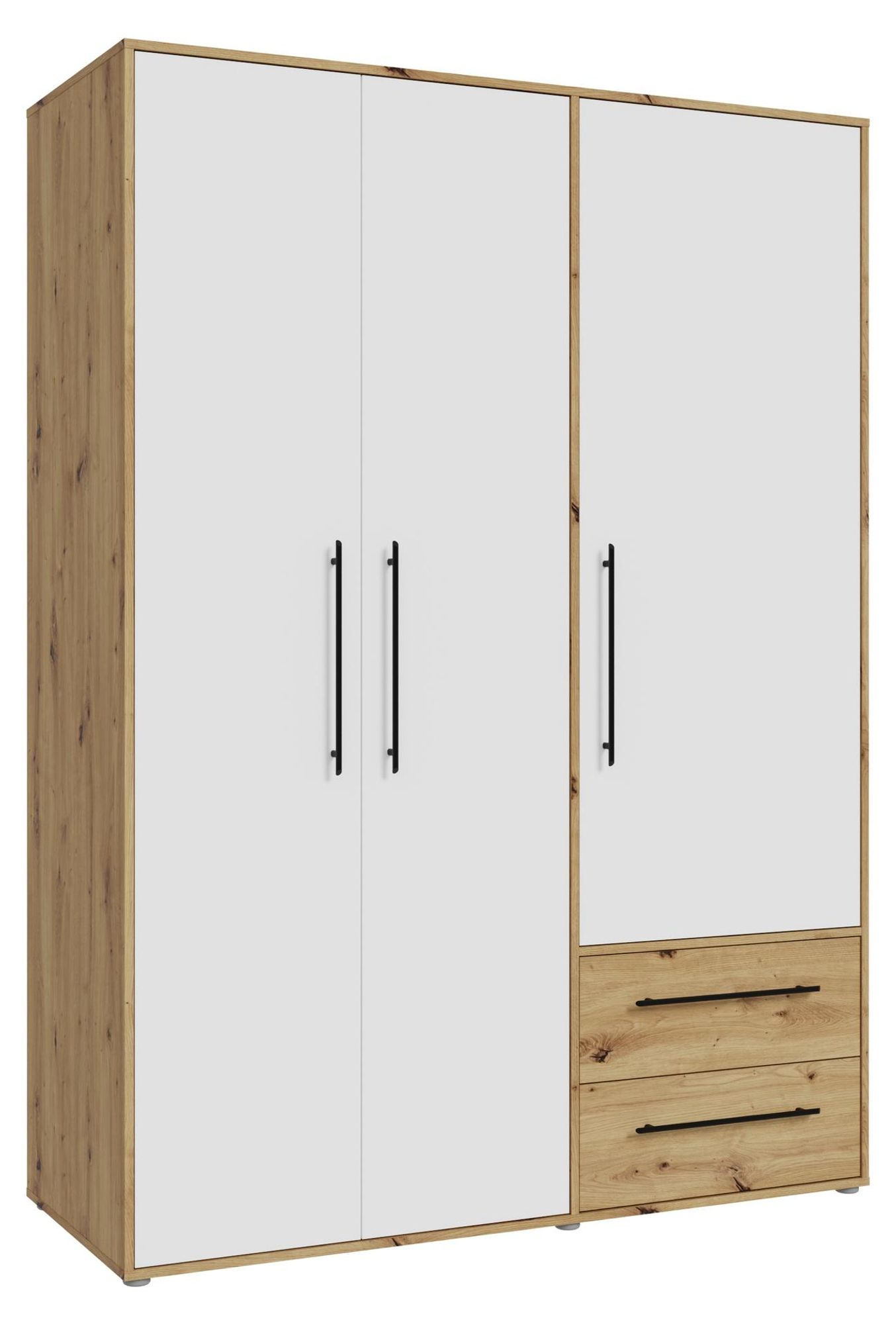 Mokkaris von freiraum – Kleiderschrank mit Drehtüren und flexiblem Stauraum