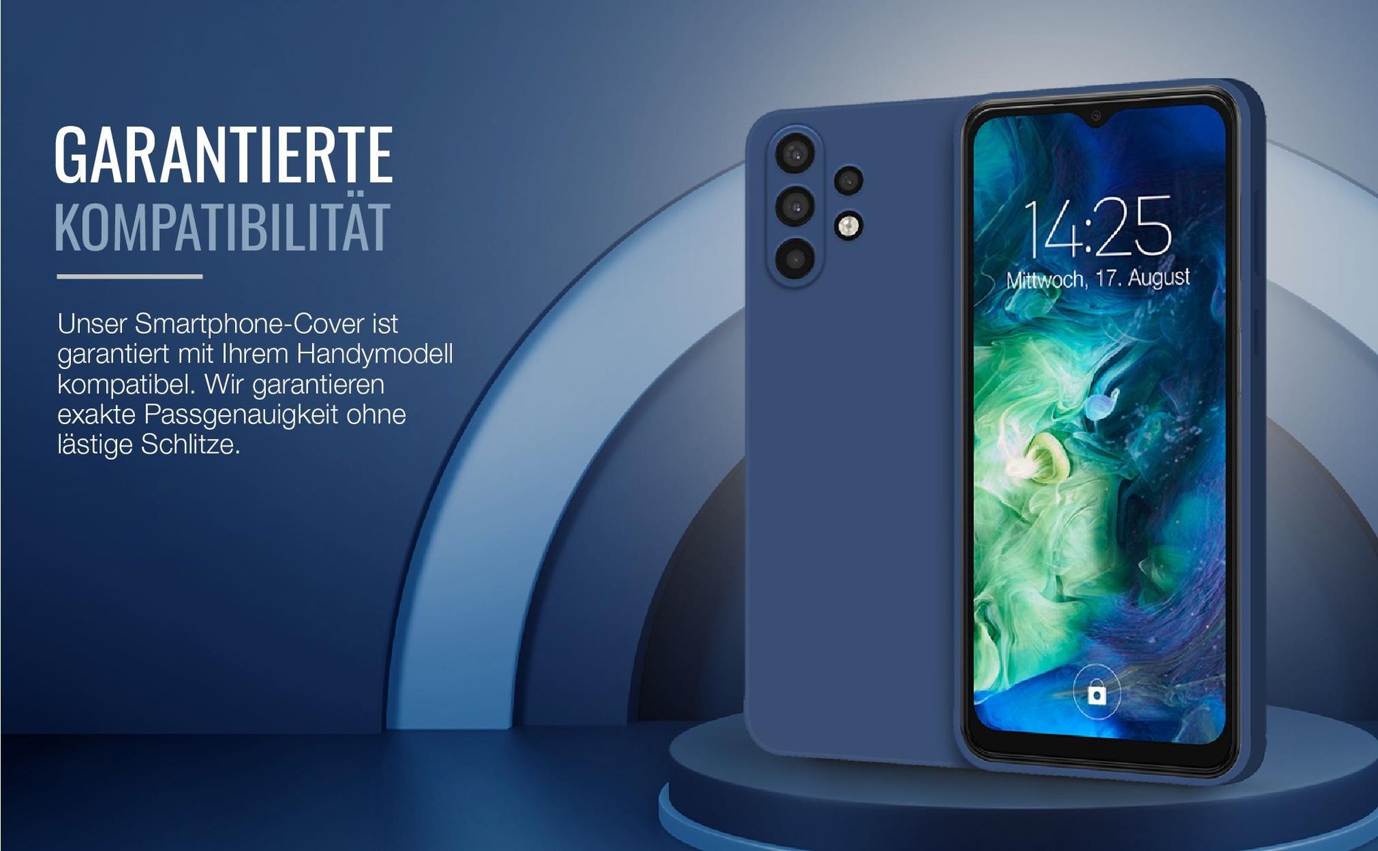 Exakt passgenaues Smartphone Backcover in Blau für Samsung Galaxy A32 5G