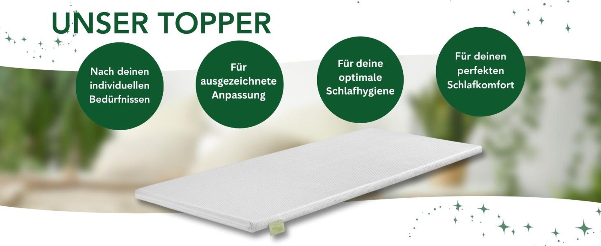Ergonomische koudschuim toplaag | extra stevig | 180 x 200 cm | H4 | 5 cm hoog | DREAMSTAR Easy Dream