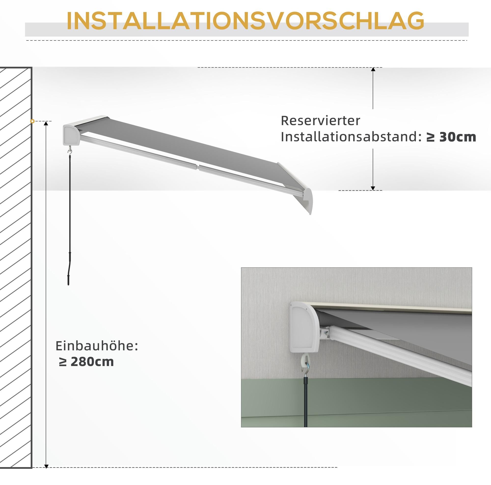 Fernbedienung Handkurbel 3x2,5m