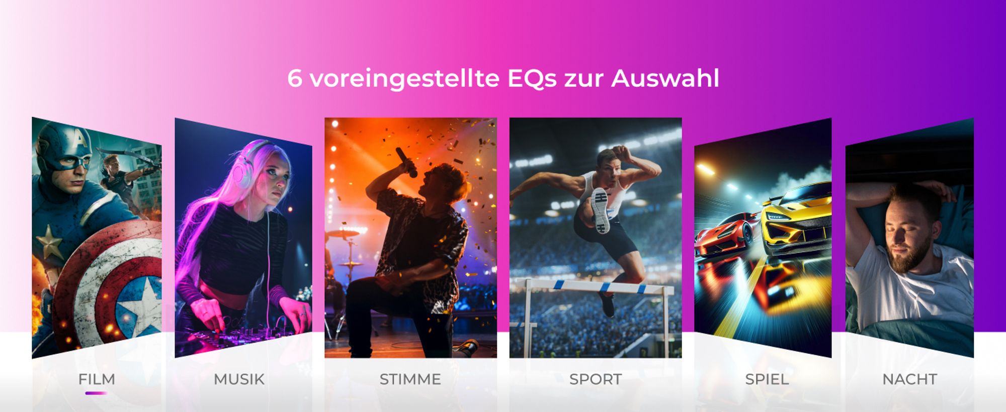 ULTIMEA 7.1ch abnehmbare Soundbar mit RGB Licht, Virtual Surround Sound System mit Subwoofer, 2 Surround Lautsprecher, 410W