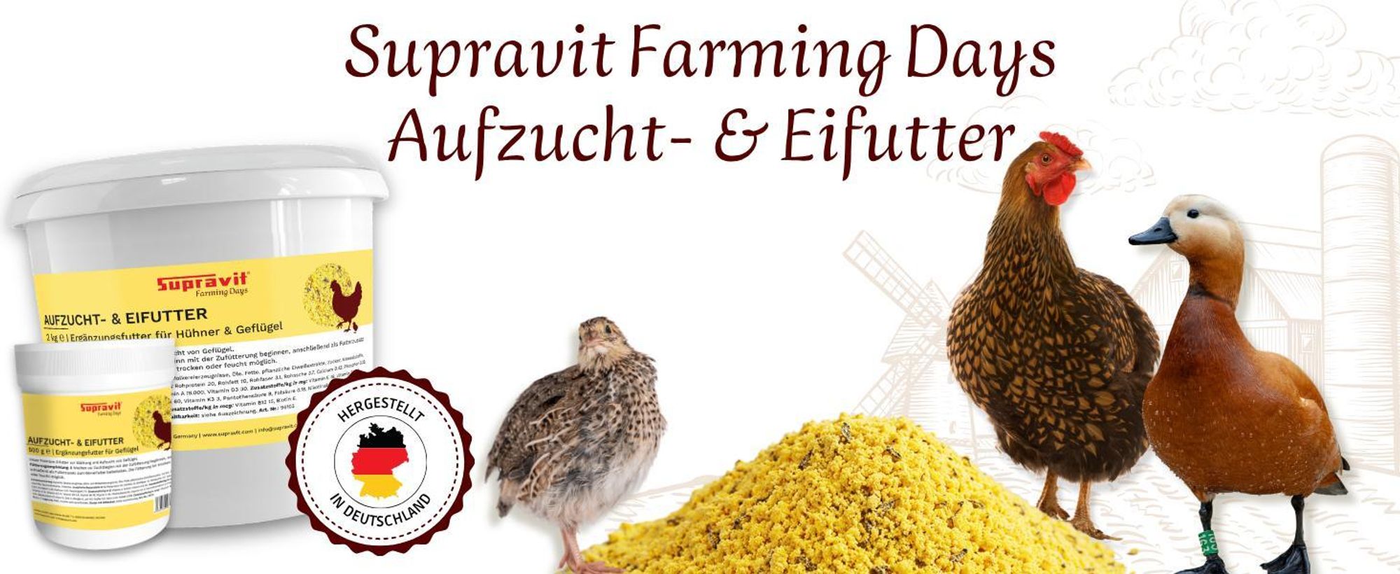 Geflügel mit Produkt