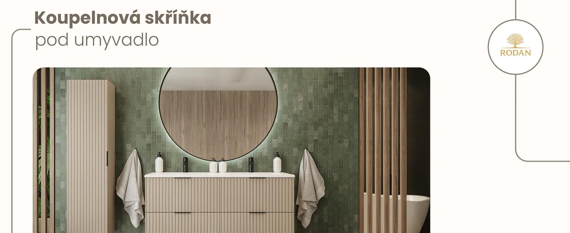 koupelnová skříňka, rodan, skříňka do koupelny, koupelnový nábytek, závěsná skříňka