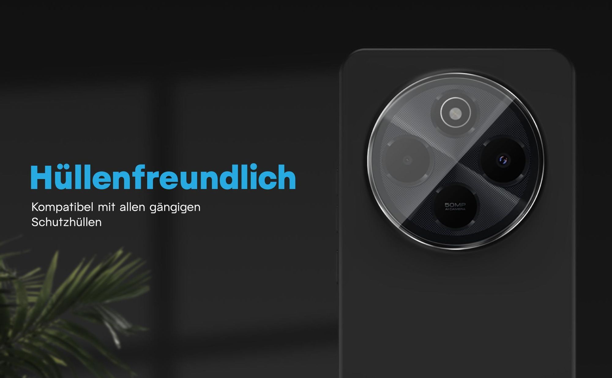 Kamera Schutzglas für Xiaomi Redmi 14C kompatibel mit allen gängigen Hüllen
