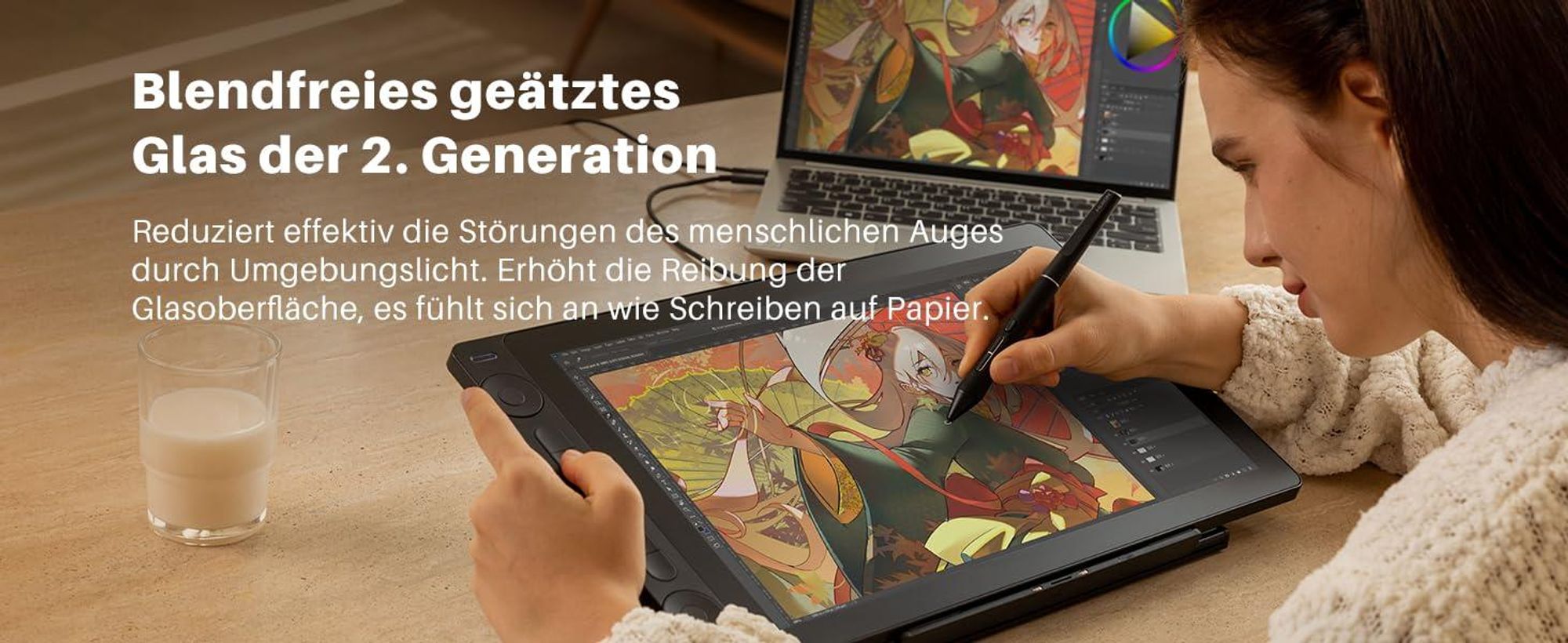 Huion Kamvas 16 NEW Gen.3 Grafiktablett