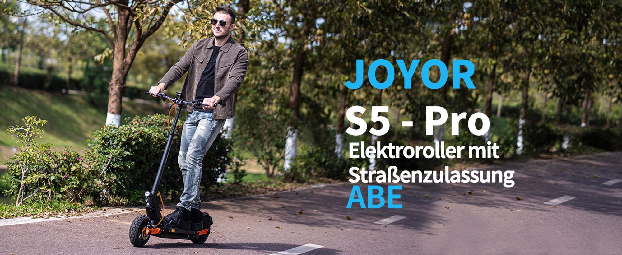 Joyor S5 PRO mit Straßenzulassung (ABE) - Leistungsstarker Offroad E-Scooter mit 100 km Reichweite