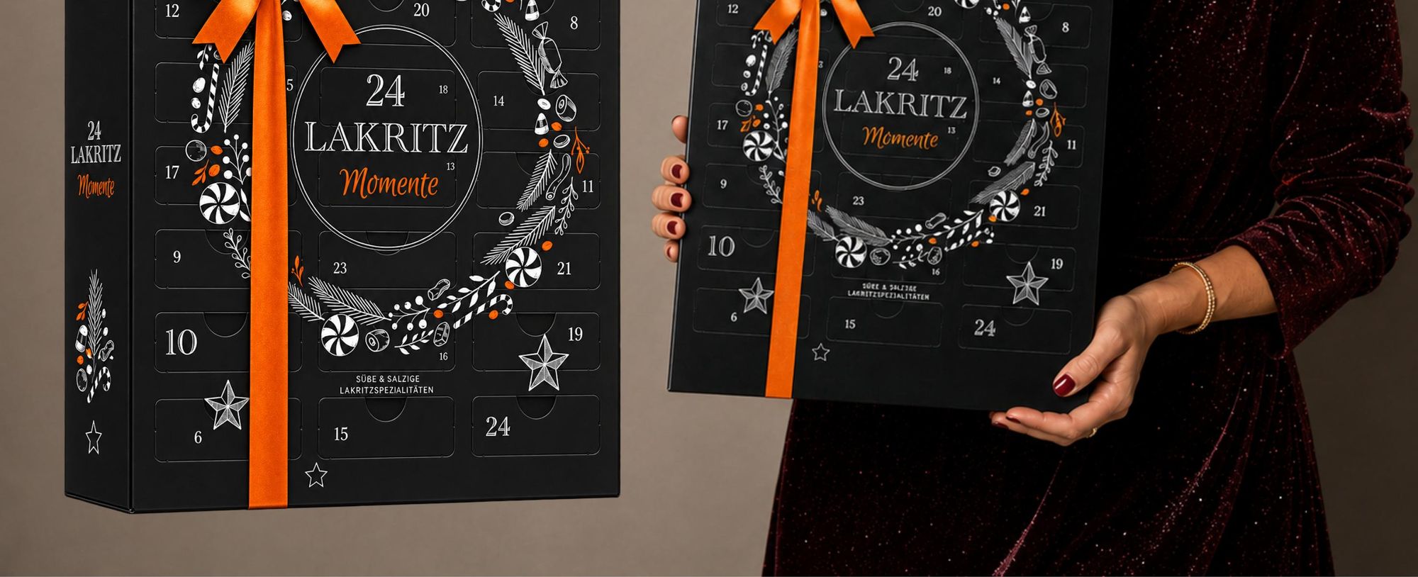 BOXILAND® calendario avvento liquirizia 2026, dolce & salato, salmiak