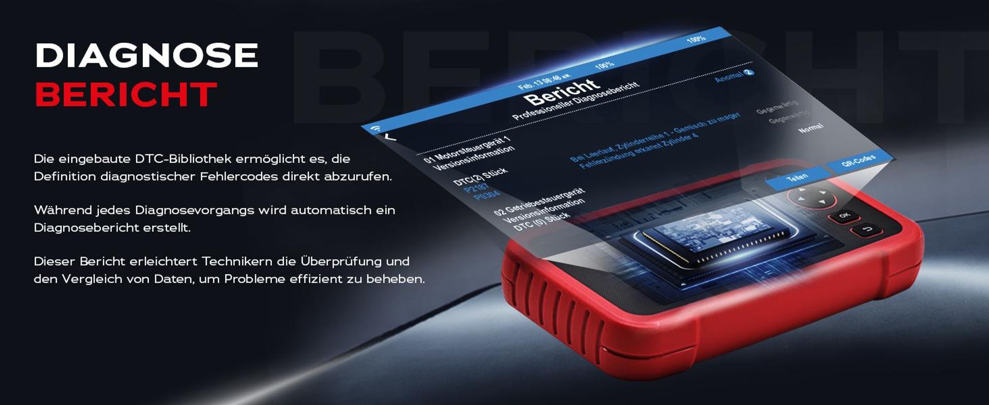 LAUNCH OBD2 Diagnosegerät CRP129EVO Plus mit Android 4 Systeme 13 Servicefunktionen 80+ Automarken 17 Sprachen lebenslange Updates