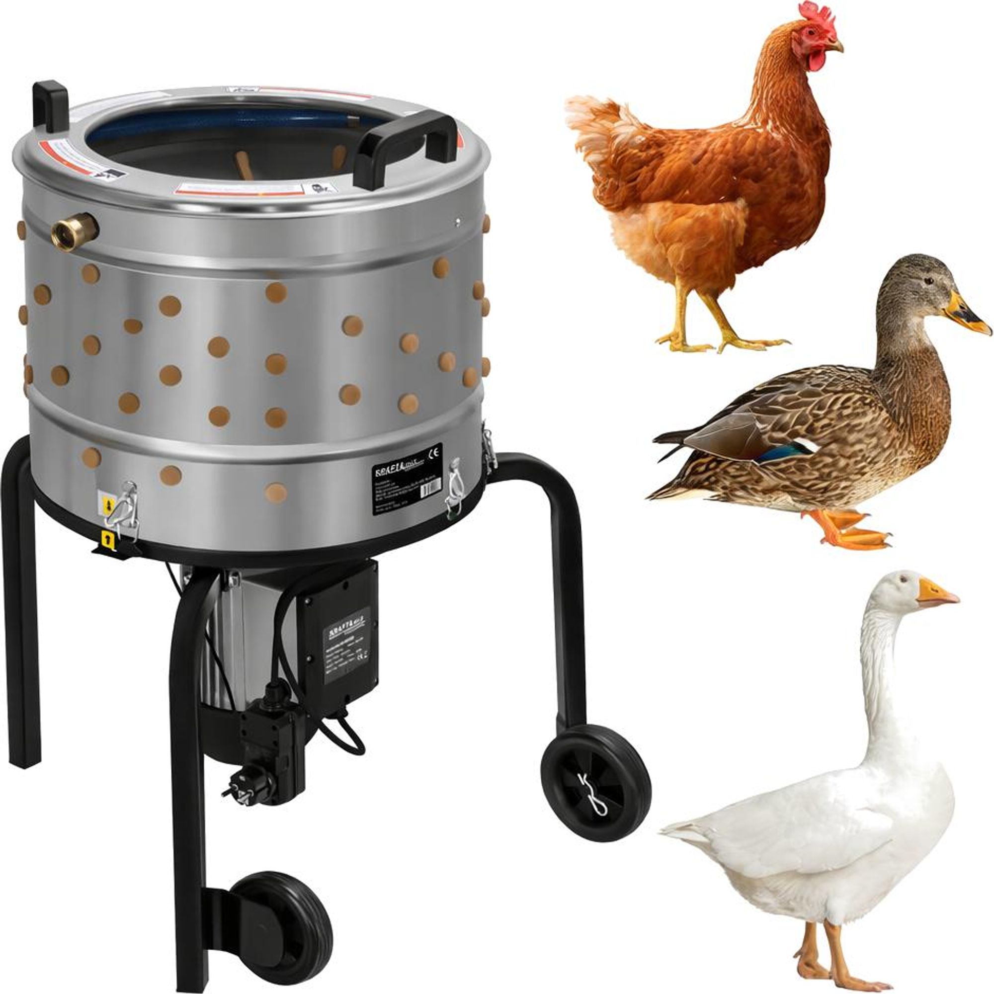 KRAFT&DELE | Geflügelpflücker, 550W, 400mm