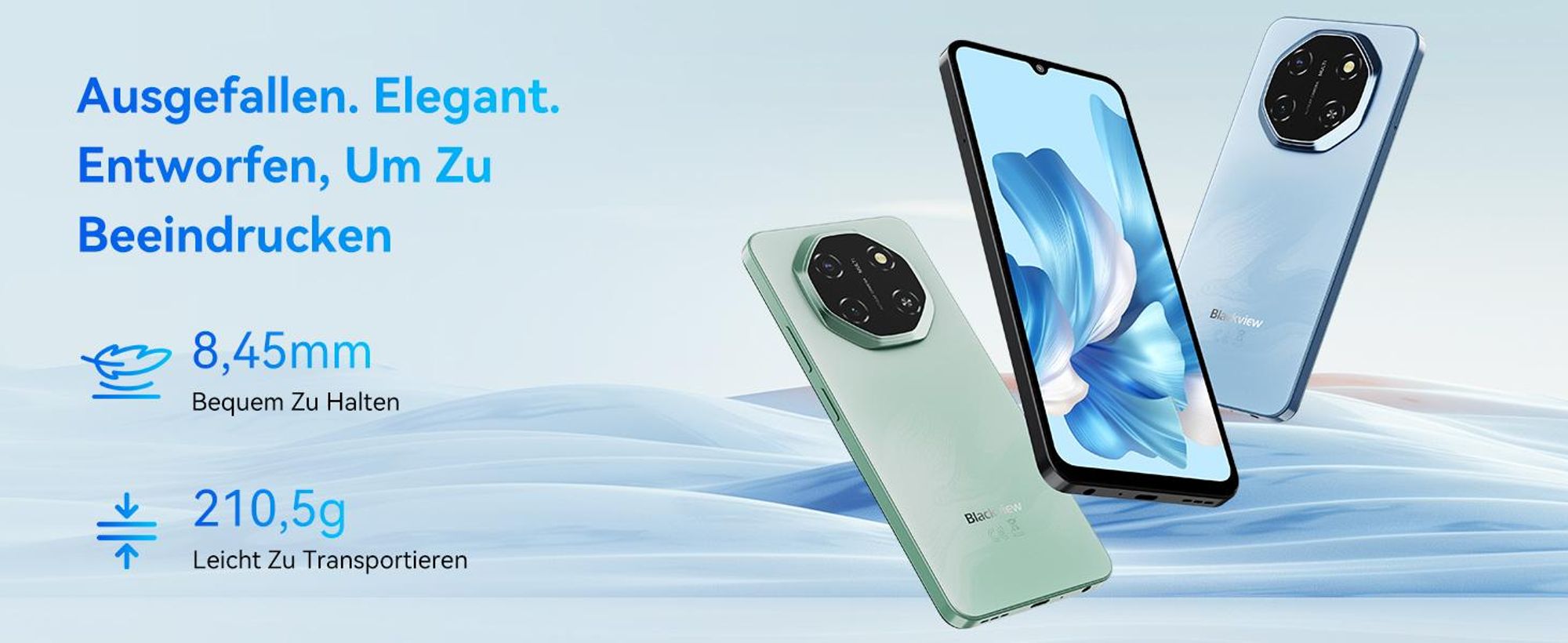 Blackview Shark 6 Handy 5G, 6,88“, 12GB+128GB/2TBTF, Octa Core, AI Fotoalbum, Android 15, ohne vertrag, 5000mAh, Dual SIM, NFC, 120Hz, 18W