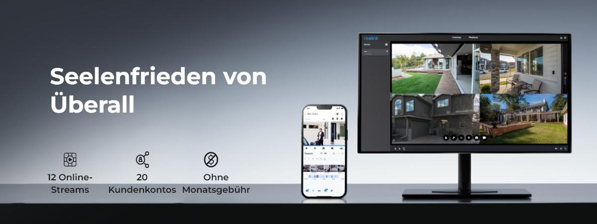 Reolink RLC-540A, 5MP IK10 Vandalenschutz PoE Überwachungskamera, Farbnachtsicht, Personen-/Fahrzeug-/Tiererkennung, Zwei-Wege-Audio, IP67, Sirene