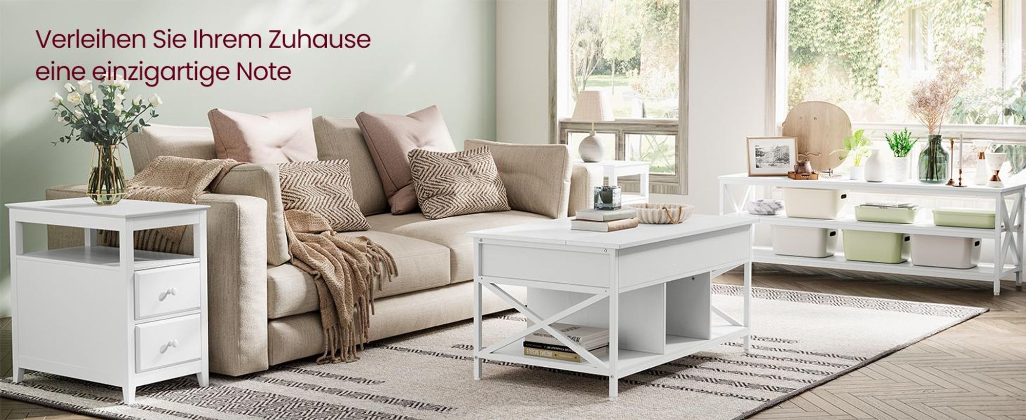 VASAGLE Couchtisch, höhenverstellbar, offener und versteckter Stauraum, 60 x 100 x (48-62) cm