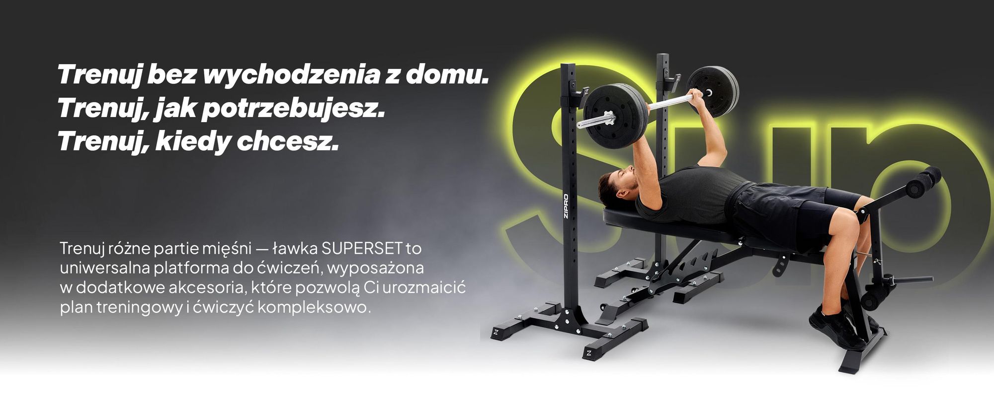 Zestaw ławki do ćwiczeń z hantlami Zipro Superset – z wolnostojącym stojakiem na hantle, w tym pulpit do ćwiczeń bicepsów i trenażer nóg, regulowana ławka skośna i ławka ujemna, obciążenie do 270 kg