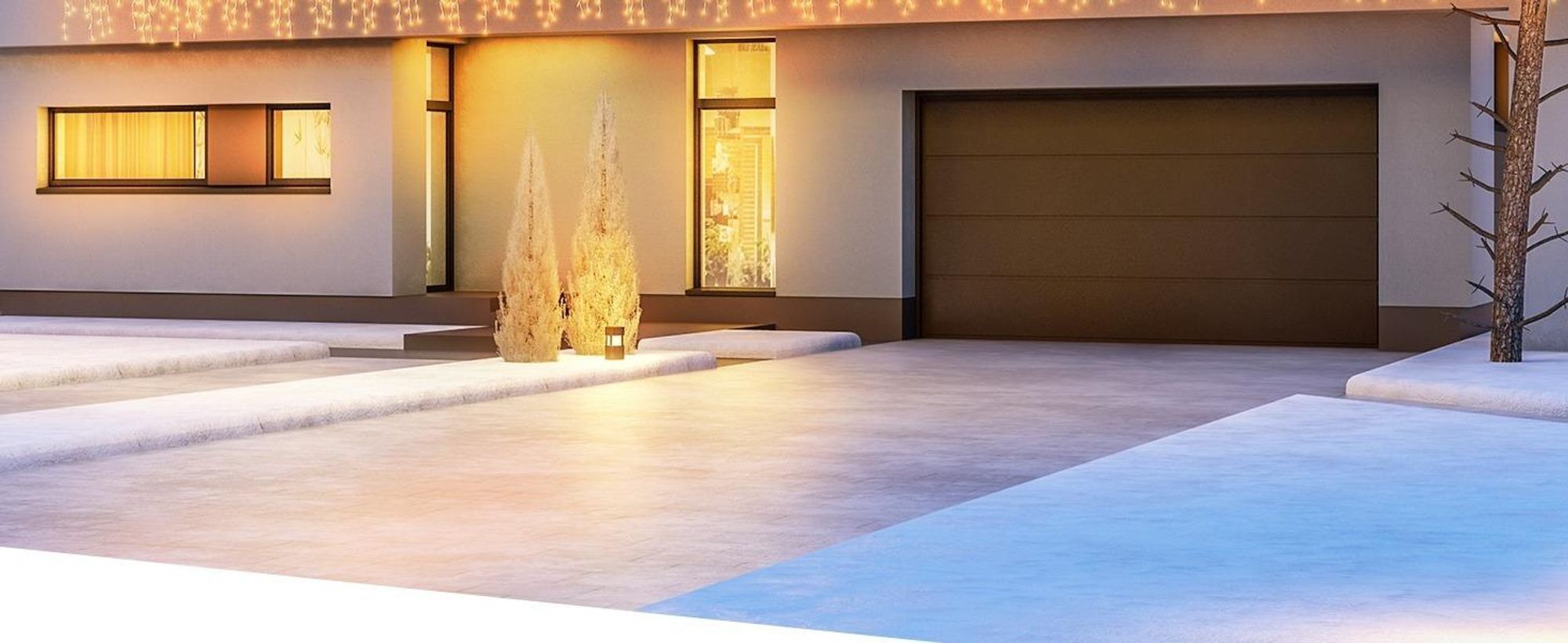 MONZANA® Eisregen Lichterkette Außen 600 LED Warmweiß