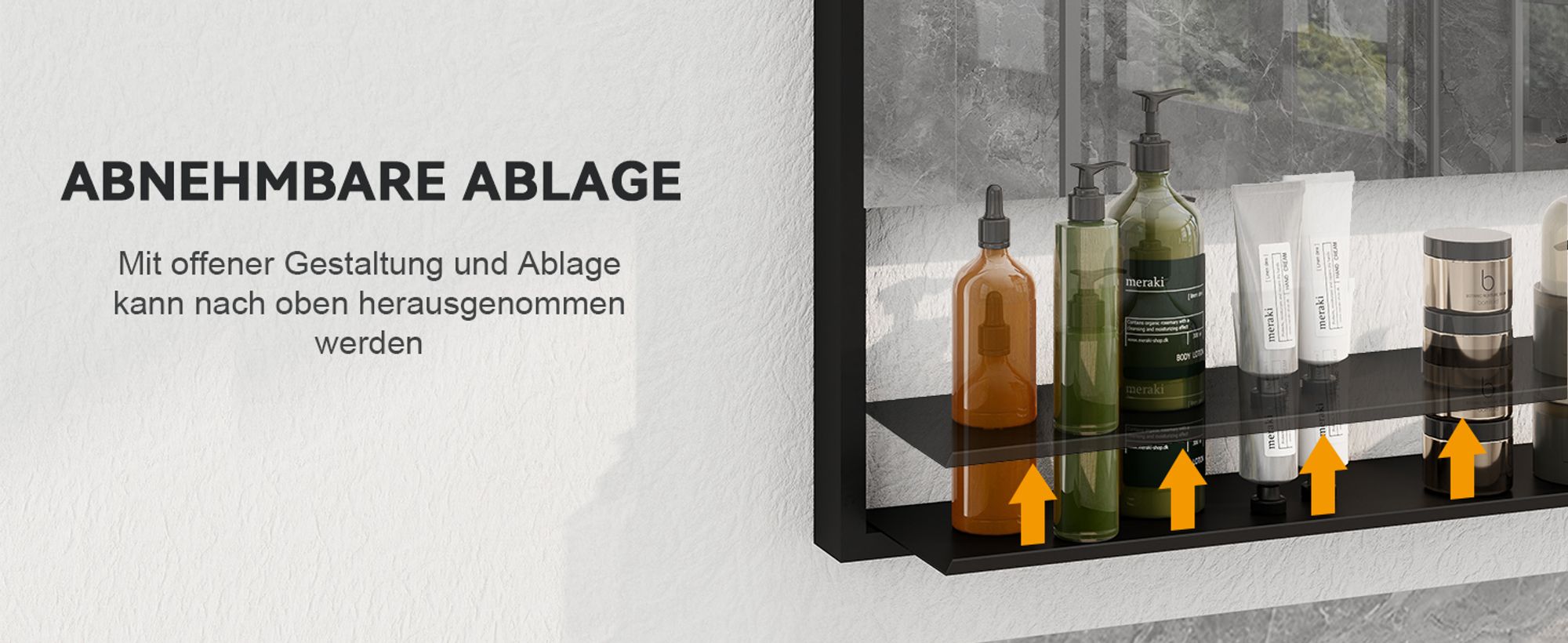 Puluomis Badspiegel Badezimmerspiegel mit LED Beleuchtung 60x80cm Antibeschlag 3 Lichtfarben dimmbar abnehmbare Ablage und Speicherfunktion