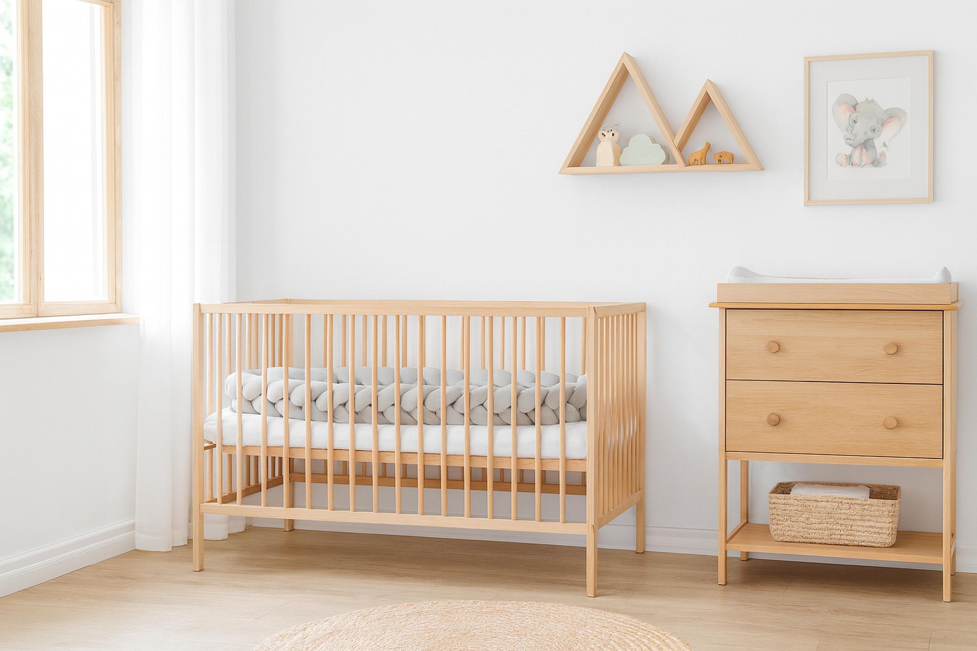 100 cm BEIGE Geflochtenes Kissen Zierkissen Dekokissen Bettschlange Bettumrandung Zugluftstopper