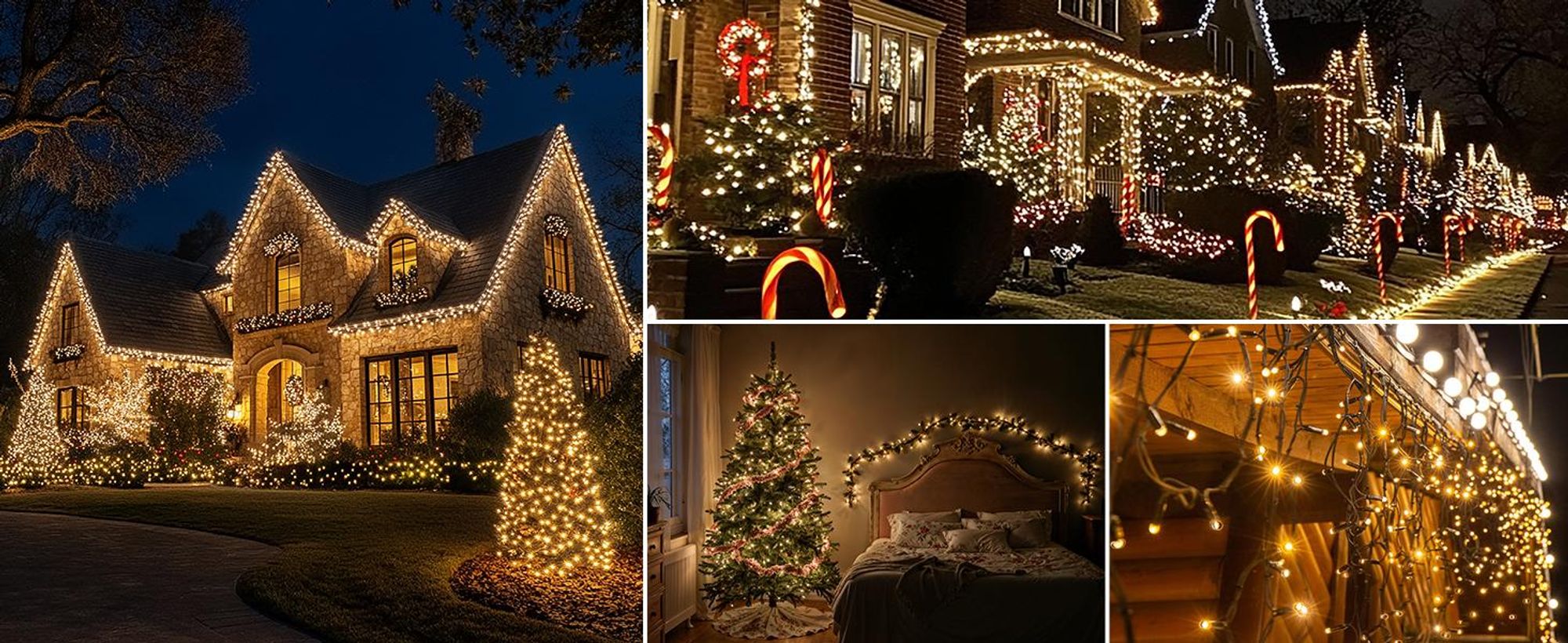 Lichterkette 30m 300 LED 8 Lichtmodi Wasserdicht Innen Weihnachten Hochzeit Party Garten Deko, Warmweiß