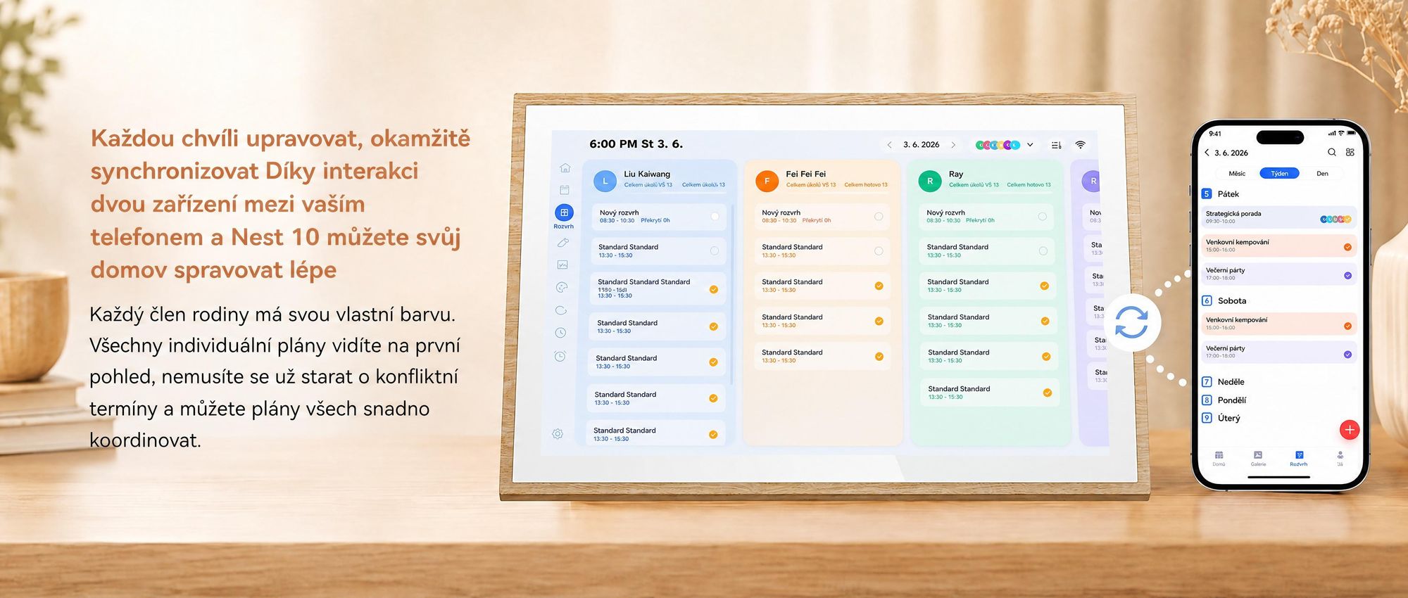 2026 NEU! 10.1 palců Blackview NEST 10 digitální kalendář a fotorámeček s dotykovým ovládáním, Wi-Fi 6, 1280x800, 16:10, IPS