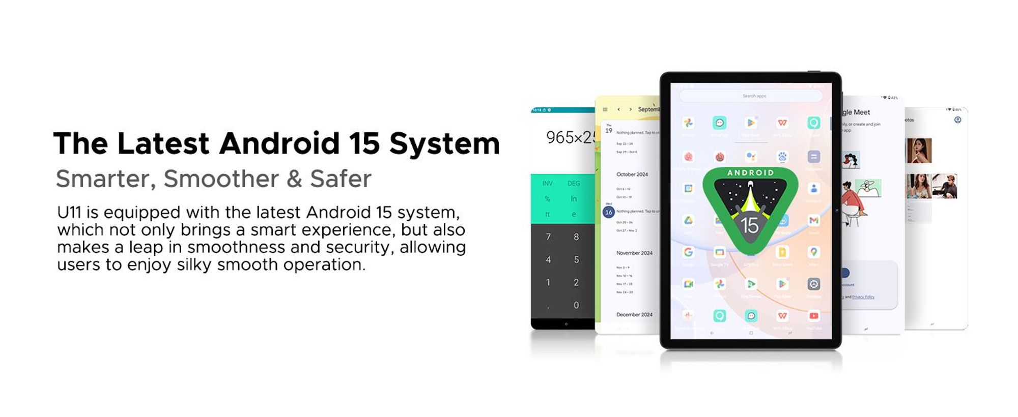 DOOGEE U11 VIP Tablet - Android 15, 11 Zoll,16(4+12)GB RAM+128GB(bis 2TB erweiterbar),90Hz,8580 mAh,Tastatur-Set