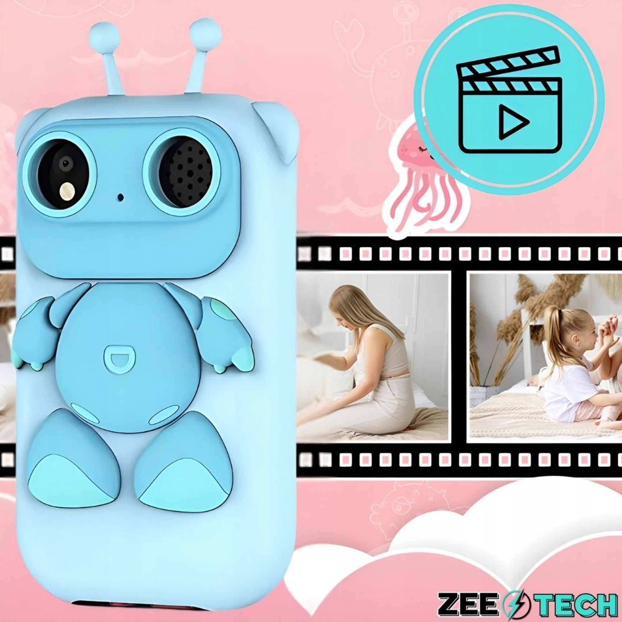 Telefon Für Kinder Spielzeug Digitale Kamera Lernkamera + Karte 32Gb