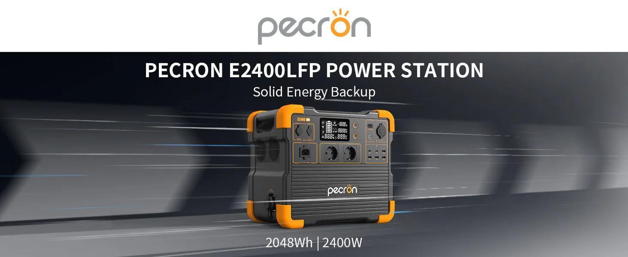 PECRON E2400LFP Draagbare Powerstation | 2048Wh 2400W LiFePO4 Accu