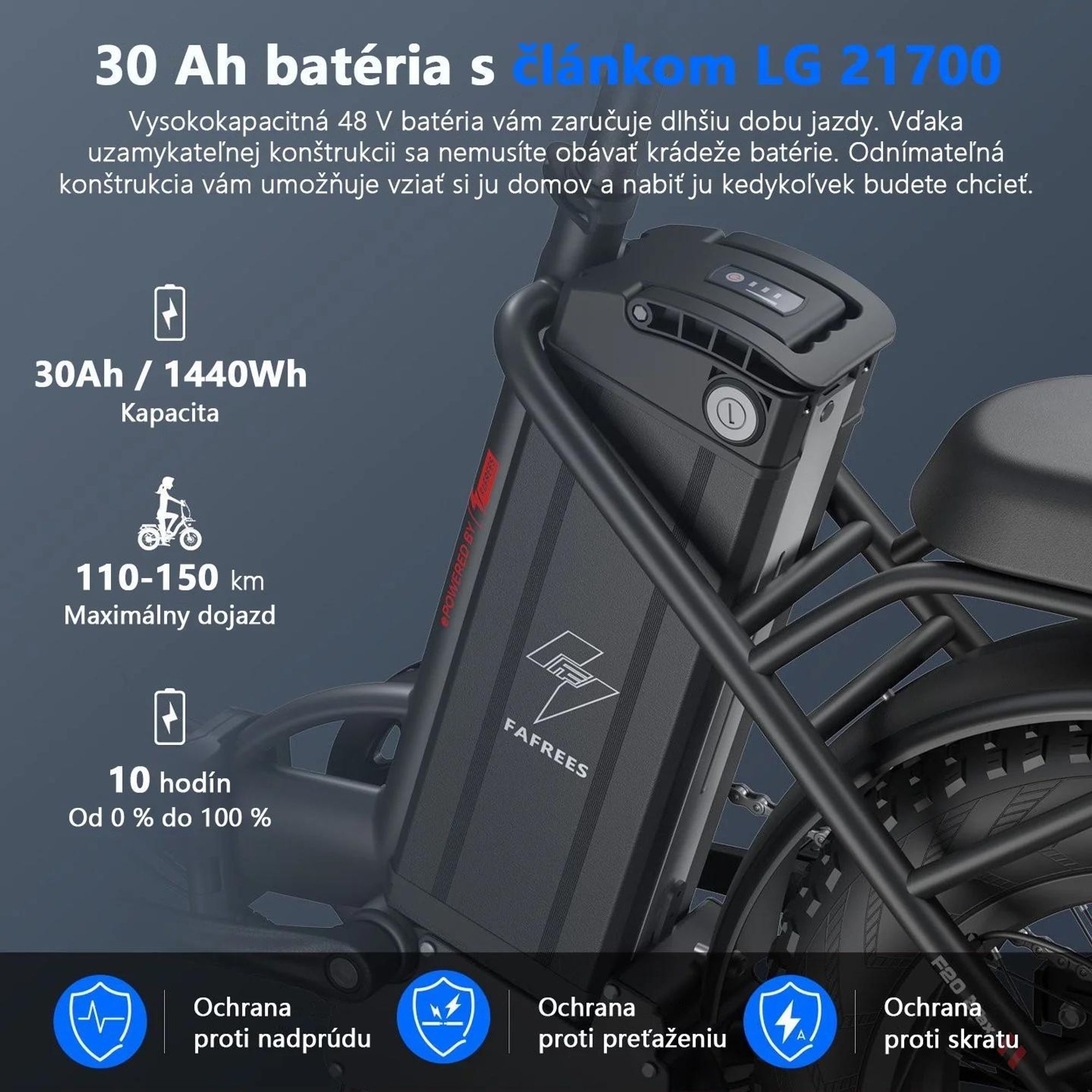 Electric Bike FAFREES F20 Max - Batéria 48V30AH Pneumatika 20" Mechanická kotúčová brzda - Červená