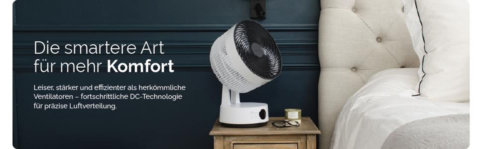 Sefte 10 Tischventilator (weiß/schwarz)