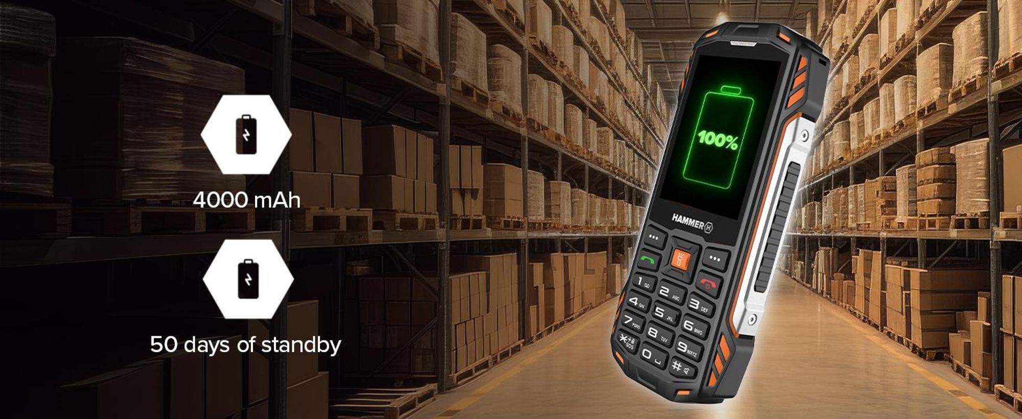 Hammer Power Plus Lte – Wasserdichte, Robuste, Geschützte Mobiltelefon-Spezialedition