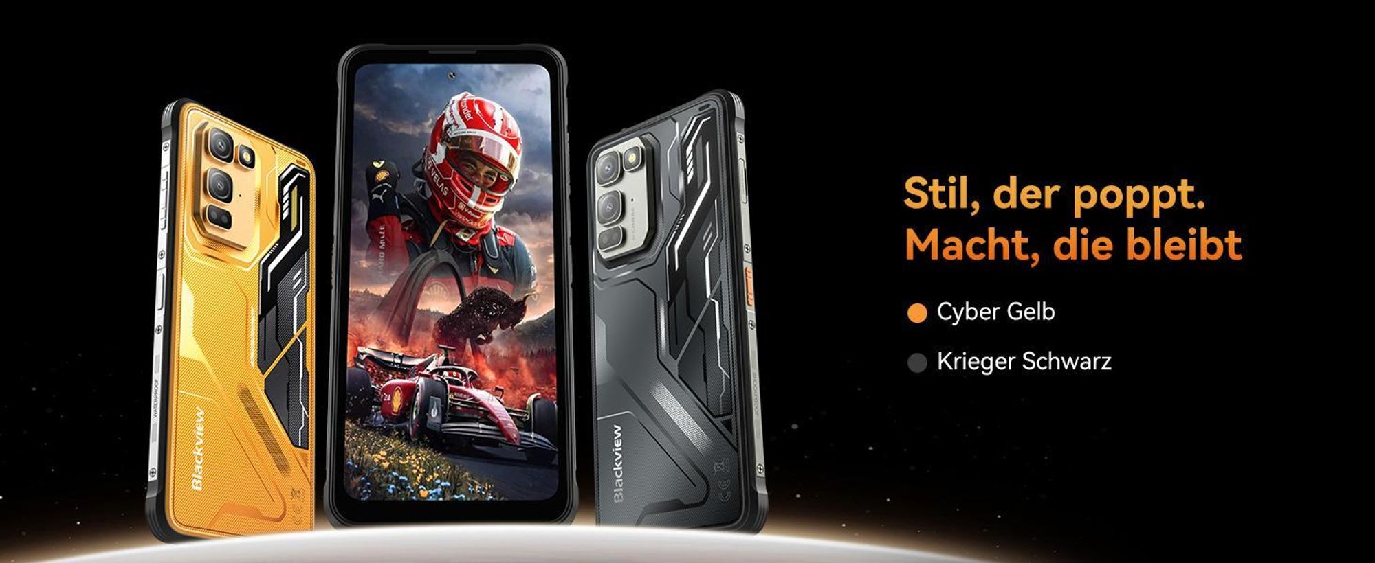 Blackview FORT 5  incl Aurabass1,AI Outdoor Handy,36(12+24)+256GB, 6,78" HD,120 Hz,NFC,IP68 und IP69K,108 MP Hauptkamera, Android 16,5000 mAh