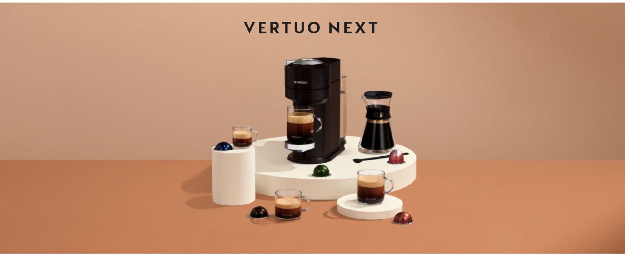 NESPRESSO VERTUO Next | Kaffeekapselmaschine von Krups | Hellgrau