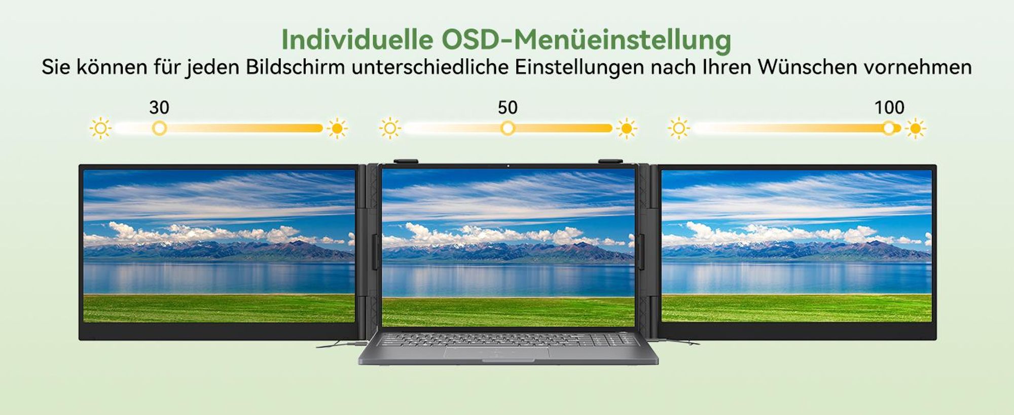 Blackview Tragbarer Monitor DCM8 15,6" Dual-Screen , 4,6mm dünn, 1,2kg, Plug&Play, 100W Reverse Charging, support Laptop/PC/Handy/Mac/Switch/PS5/Xbox