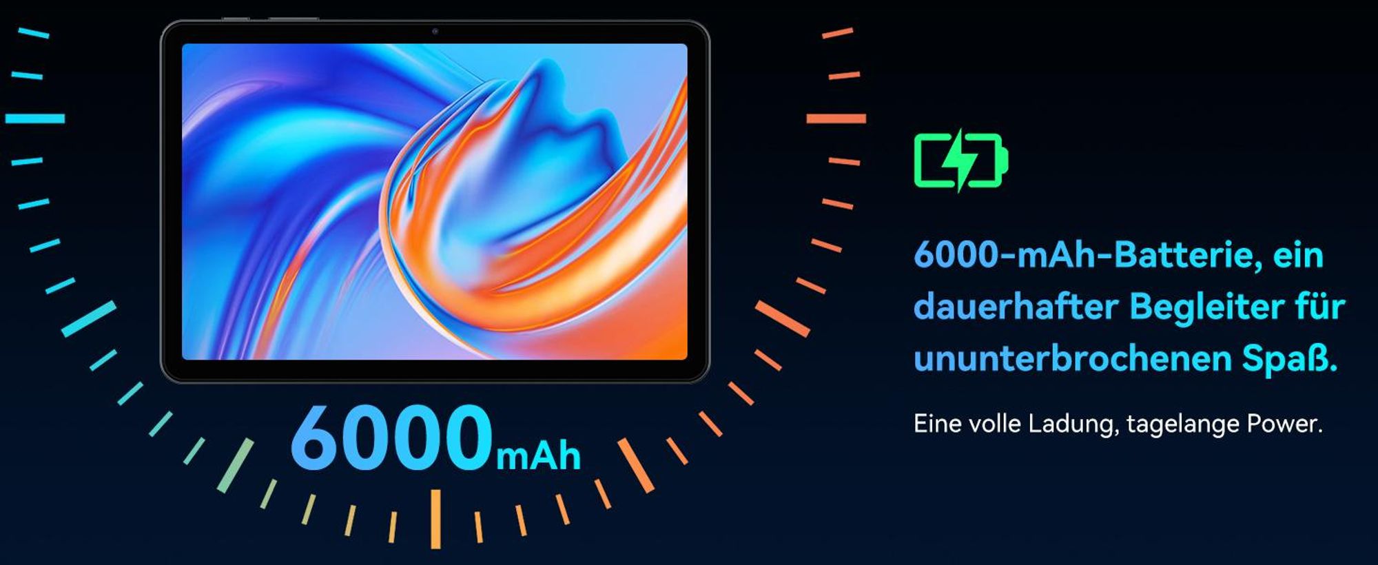 T80 (incl. Kopfhörer) Android 16 Tablet 10", 6GB RAM + 128GB ROM, 5G WiFi, Gemini Al,6000mAh. Perfekt für Gaming mit Dual-Kamera, BT5.0, O1TG&Type-C.