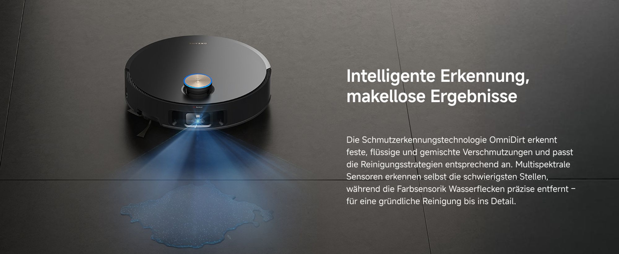 DREAME X50 Master Staubsaugerroboter mit 24,9cm Basisstation,Automatisches Nachfüllen＆Entleeren,Nachlaufsystem,AI Hindernisvermeidung,20000Pa, Schwarz