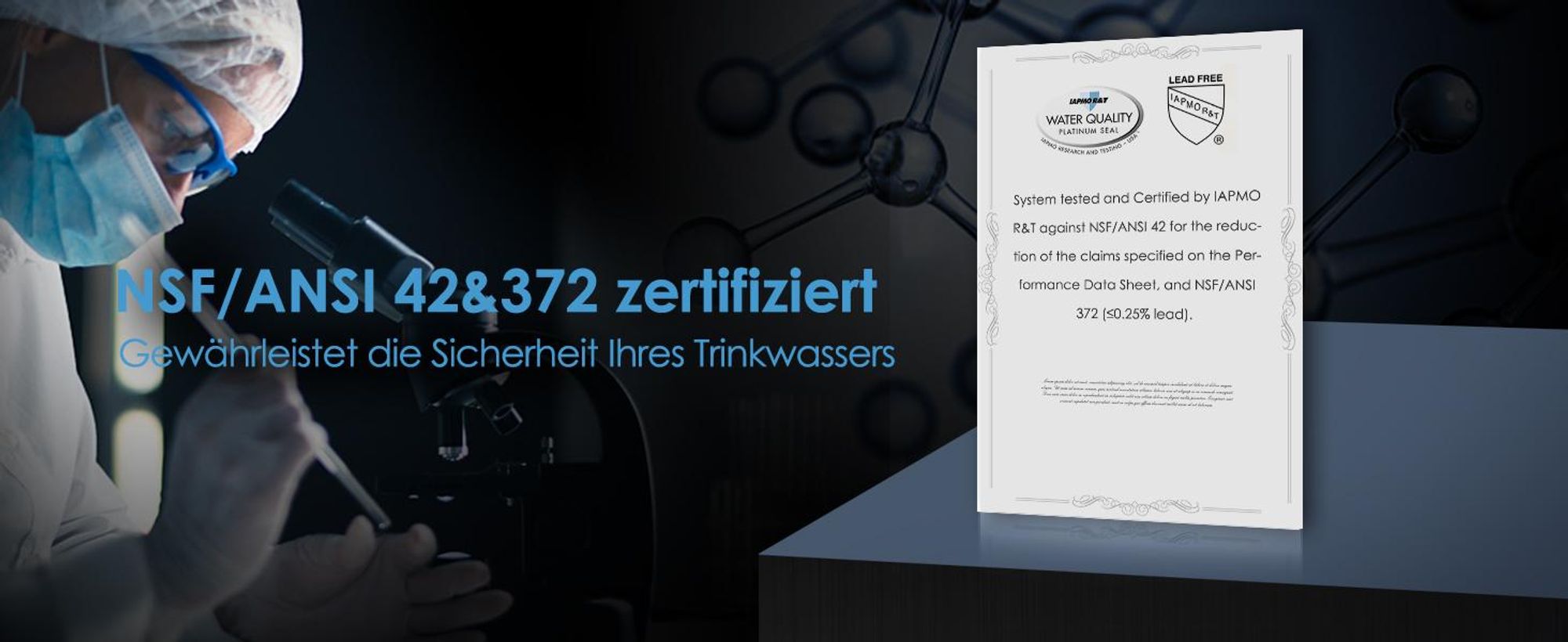 Waterdrop AS13 Untertisch Wasserfiltersystem 30.000 Liter, mit 1 WD-WF13 Ersatz-Wasserfilter