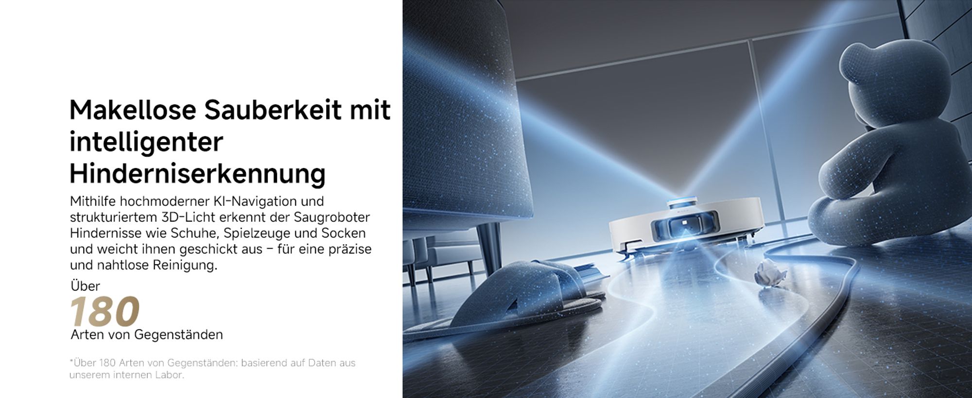 Dreame L50 Pro Ultra Staubsauger Roboter mit Wischfunktion,19500Pa Saugkraft,360°LiDAR Navigation,KI-Hindernisvermeidung,Selbstreinigend,Anti-Tangle
