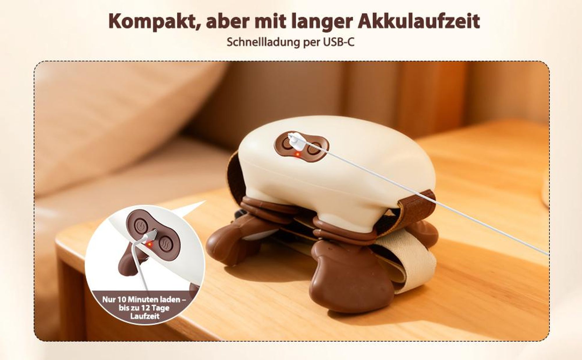 Nackenmassagegerät, Rückenmassagegerät, 4D Shiatsu Massagegerät mit Wärme, Tiefengewebe-Knetmassage, Muskel- & Schmerzlinderung