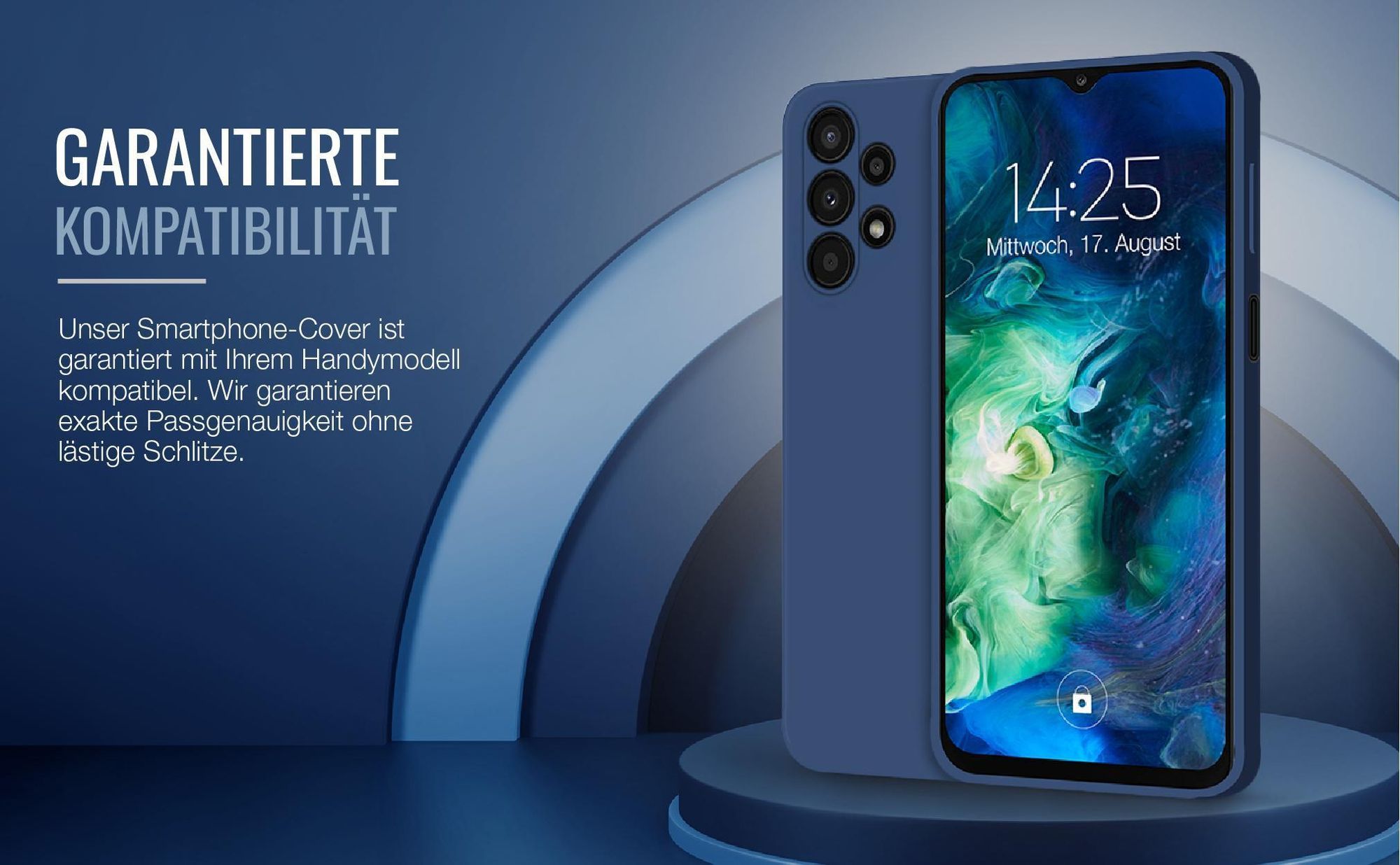 Exakt passgenaues Smartphone Backcover in Blau für Samsung Galaxy A13