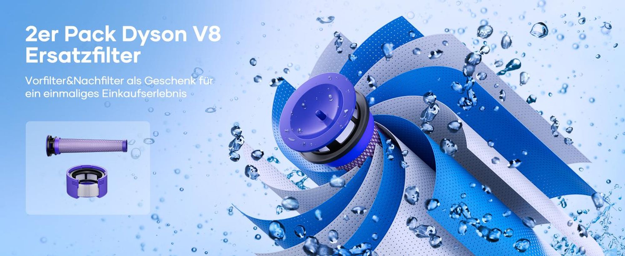 V8 Akku, V8-Ersatzakku, Ersatzakku für Dyson V8 SV10, Batterie für Dyson V8 Absolute Animal Fluffy Motorhead SV10 Schnurfreier Vakuum-Handstaubsauger