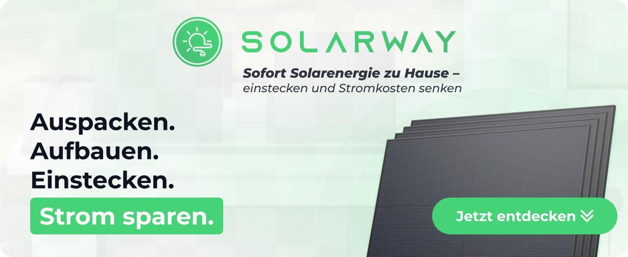 Solarway® 920Wp / 800W Balkonkraftwerk komplett Steckdose - neuester EcoFlow Stream 800 Watt Wechselrichter